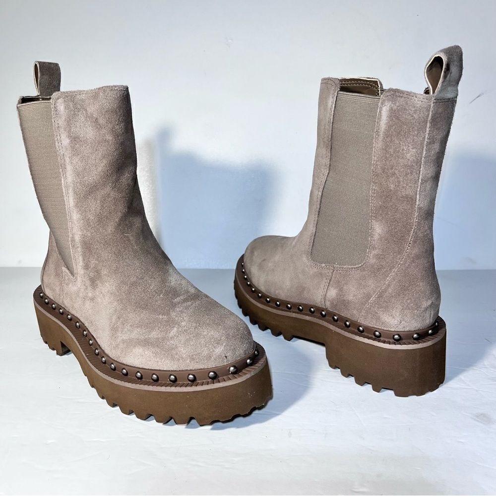 Vince Camuto Meedey Suede Mid Chelsea Boots